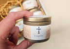 Catholic Gift Candle Set -Sample Pack of Candles for sacrament gifts - home prayer candles