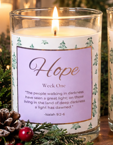 Advent Candles Jar Set