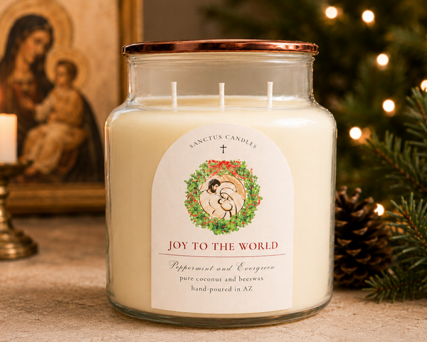JOY TO THE WORLD Peppermint and Christmas Tree
