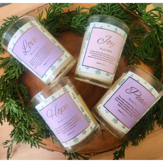 Advent Candles Jar Set