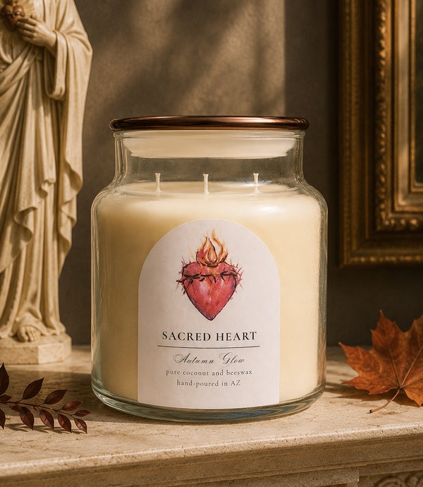 SACRED HEART Toasted Pumpkin, Triple-Wicked Candle