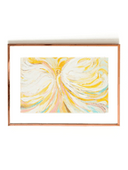 Angel contemporary watercolor print, unframed large, 24x18
