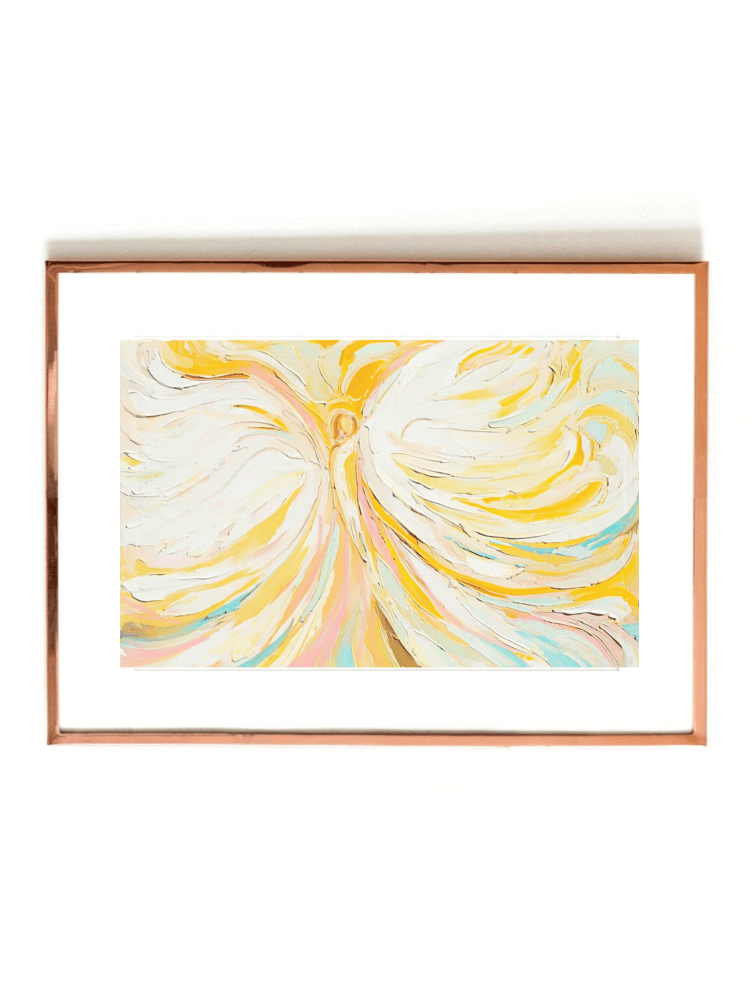 Angel contemporary watercolor print, unframed large, 24x18
