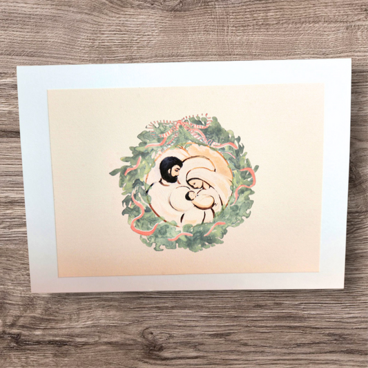 Handmade Christmas Notecards:  5x7, Set of 12
