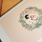 Handmade Christmas Notecards:  5x7, Set of 12