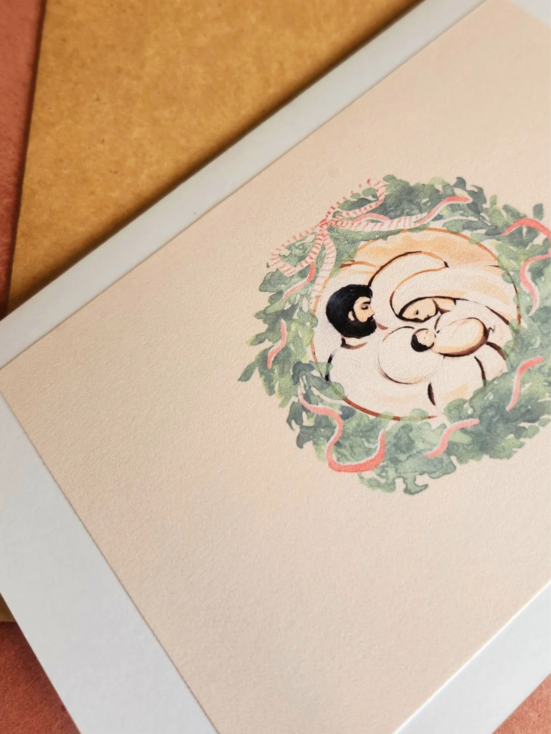 Handmade Christmas Notecards:  5x7, Set of 12