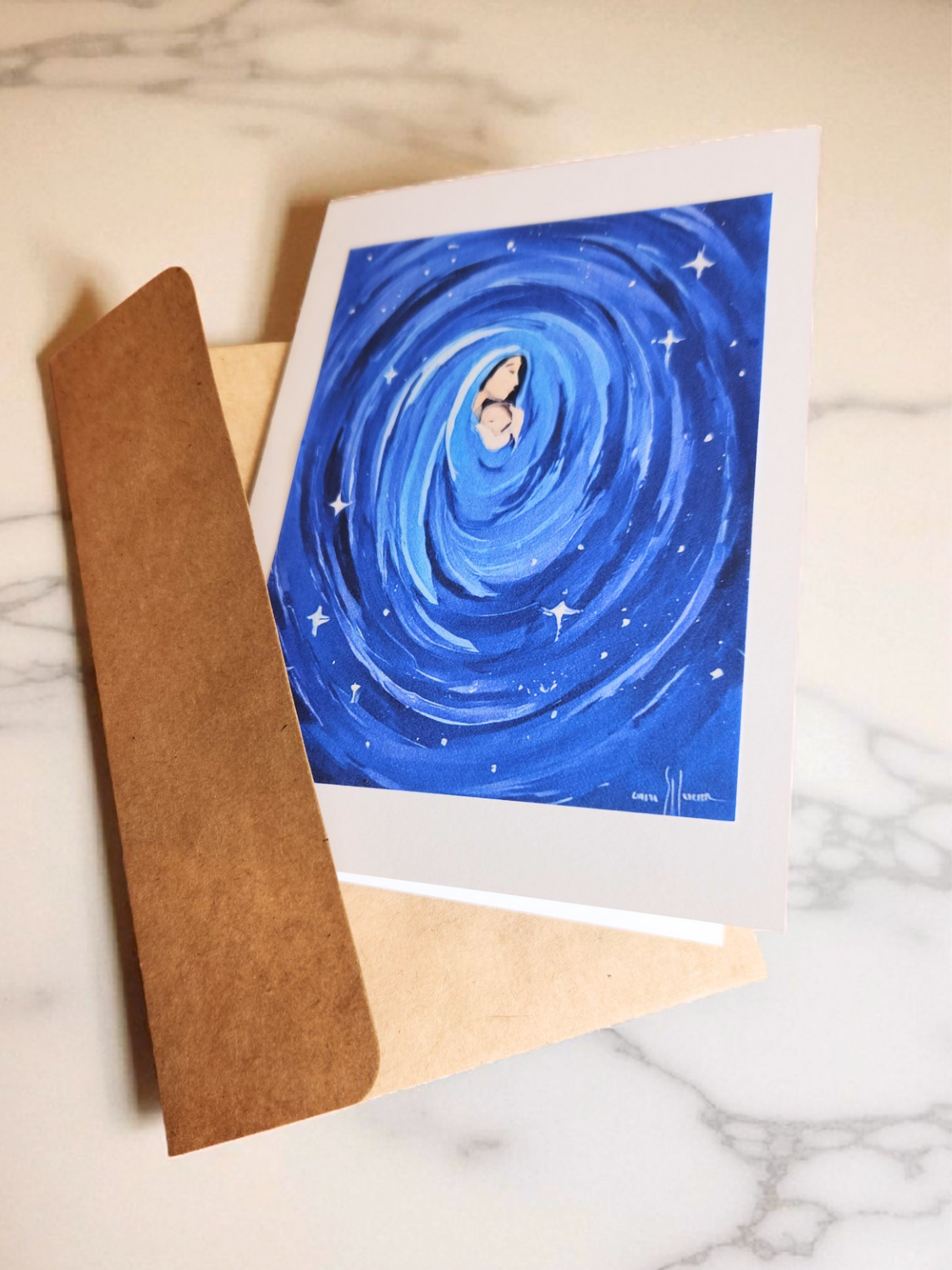 Handmade Religious Notecards:  5x7, Set of 6