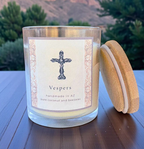 VESPERS Frankincense, Sage, and Citrus Clove, Double-Wicked Candle